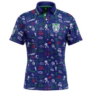 Nrl: NRL Warriors 'Scrambler' Golf Polo