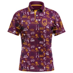 Nrl Broncos: NRL Broncos 'Scrambler' Golf Polo