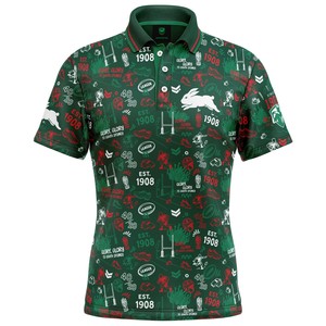Nrl Rabbitohs: NRL Rabbitohs 'Scrambler' Golf Polo