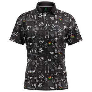 Nrl Panthers: NRL Panthers 'Scrambler' Golf Polo