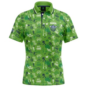 Nrl Raiders: NRL Raiders 'Scrambler' Golf Polo