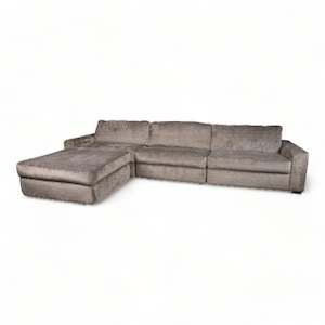 Living: Sienna Fabric Suite 3pc + Ottoman