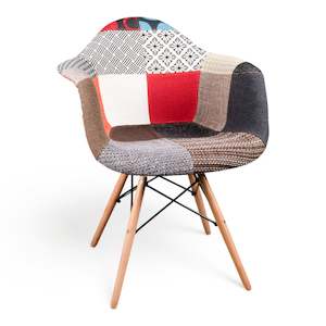 Eames Patch Dining Chair with Arms