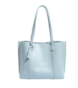 Tote Bags: Snug Soft Tote Bag - Aqua Blue