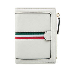 Wallets And Clutches: Women Stripe Wallet - OffWhite