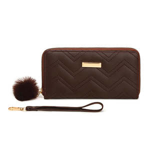 Wallets And Clutches: Multi-Card Women Long Wallet - Coffee