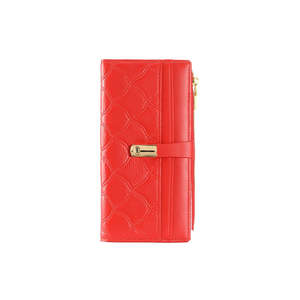 Wallets And Clutches: Women Retro Long Wallet - Red