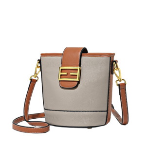Shoulder Bags: Iconic Bucket Bag - DarkGrey