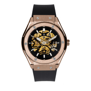 Watches: Skinox Skeleton - Rose Gold