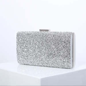 Evening Clutch: Crystal Evening Clutch - Silver