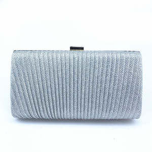 Shimmery Evening Clutch - Silver