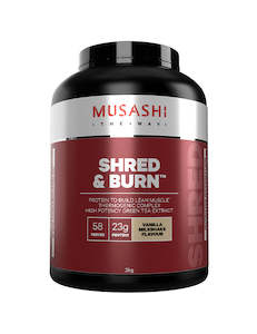 Muscle Building Supplements: Musashi Shred & Burn Protein Powder