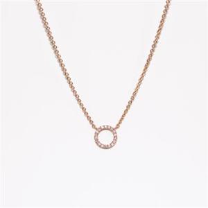 Necklace: 9ct Yellow Gold Circle Necklace