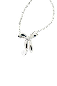 Karen Walker: Karen Walker Stg Large Bow Necklace