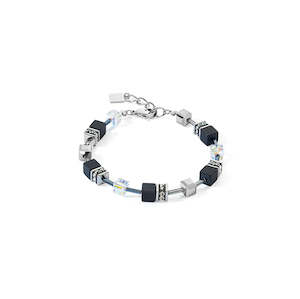 Coeur De Lion: Coeur De Lion Geo Cube Onyx Bracelet