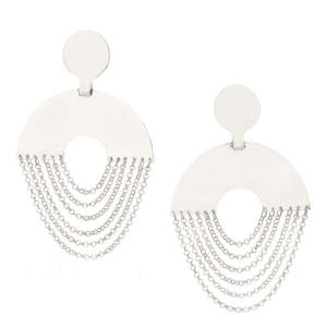Ede Addison: Ede & Addison Sterling Silver Allure Earrings