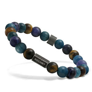 Rochet: Rochet Zen Blue Apatite & Tigers Eye Bracelet