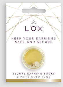 Lox For Earrings: LOX secure earring backs