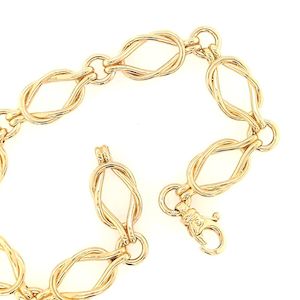 Gold Bangles Bracelets: 9ct Yello Gold Sailor Knot Bracelet