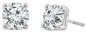 Lab Grown Diamonds 1: 18ct White Gold 2.0 carat Lab Grown Diamond Studs