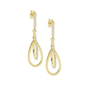 Ellani: Ellani Gold Drop Earrings