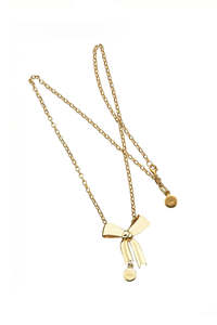 Karen Walker Golden Icon Bow Necklace
