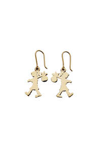 Karen Walker Golden Icon Runaway Girl Earrings