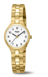 Boccia: Boccia Women's Gold Plated Titanium Watch