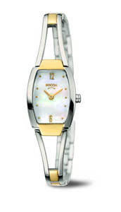 Boccia: Boccia Women's Titianium 2 Tone Watch