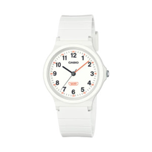 Casio: Casio White Analogue Watch