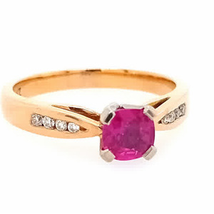 Fancy Colour: Ruby and Diamond Ring