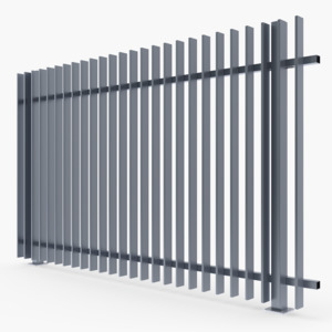 Fence Panels: Finns Vertically Finned Fence Panel