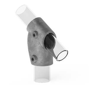 Masterklamp: Pipe clamp 1.07 - Adjustable Tee 30-60°