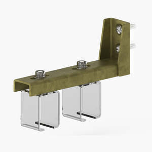 450kg System: Hercules Sliding Door Offset Double L-Bracket