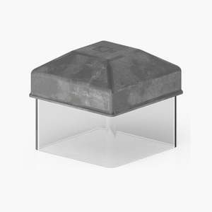 Square Steel Post Cap