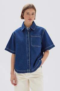 Fg Fabric Cotton: Marlow Boxy Denim Shirt