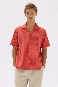 Choose What You Pay All: Pierce Seersucker Stripe Short Sleeve Shirt