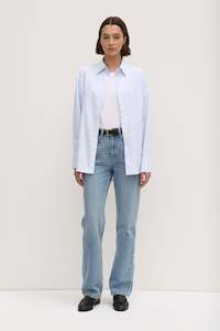 Transeasonal Dressing: Juni Poplin Stripe Shirt