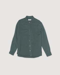 Re-Worn Mens Linen Blend Long Sleeve Shirt