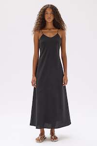 Donation: Heather Silk Blend Maxi Dress