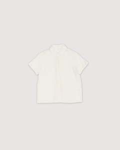 Re-Worn Womens Linen Blend Textured Short Sleeve Shirt