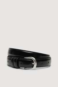Leather Goods: Womens Smooth Leather Belt