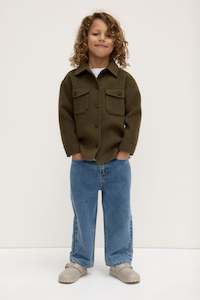Kids Knitwear: Kids Wool Overshirt