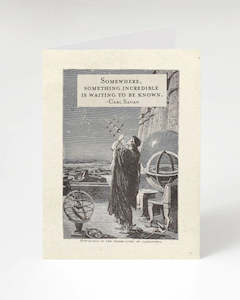 Merchandise: Cognitive Surplus: Something Incredible Sagan Card
