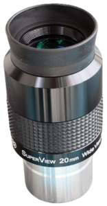 Eyepieces: 20mm SuperView 1.25" Wide Angle Eyepiece
