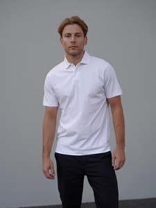 Tees: Jersey Polo - White