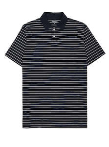 Tees: Jersey Polo - Navy Stripe