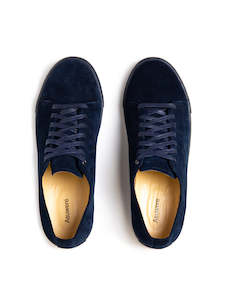 Sneakers Smart Casual: Suede Leather Low Sneaker - Navy