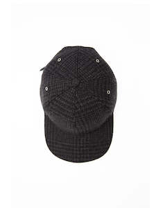 June Future Releases: Baseball Cap Wool - Black Houndstooth