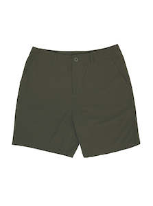 Linen Shorts Tech Shorts: Utility Short - Army